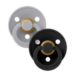 BIBS Pacifier 2 Pack - Cloud / Black