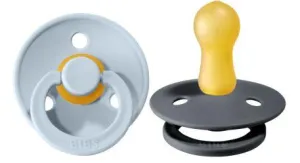 Bibs Pacifier - Baby Blue and Iron - 2 Pack