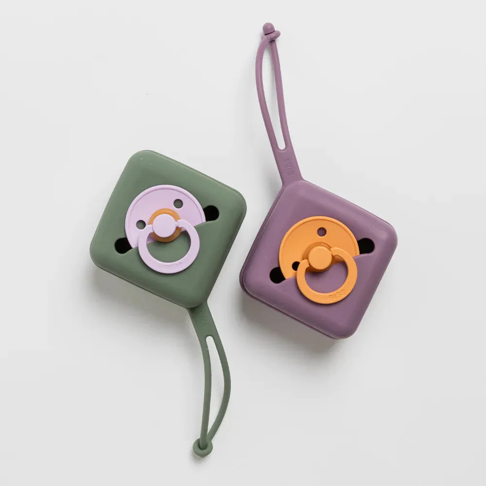 Bibs Pacifier Case - Dark Oak