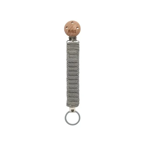 BIBS Pacifier Clip Knitted (Cloud)