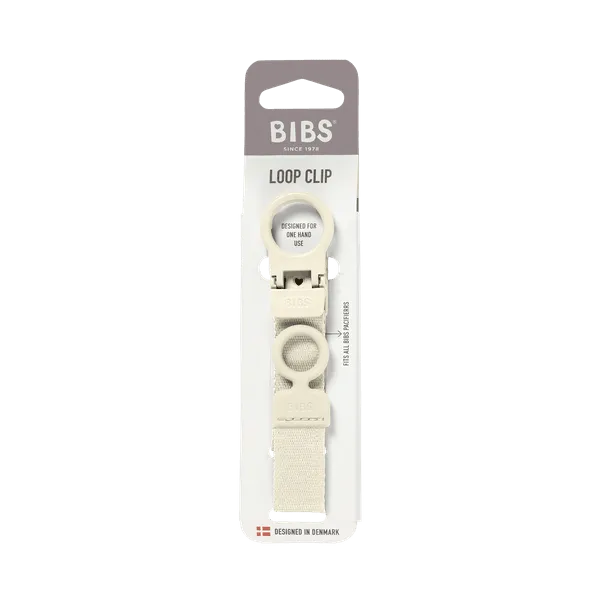 BIBS Pacifier Clip Loop - Ivory (Min. of 2 PK , multiples of 2 PK)