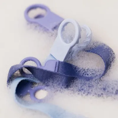 BIBS Pacifier Clip Loop -  Petrol (Min. of 2 PK , multiples of 2 PK)