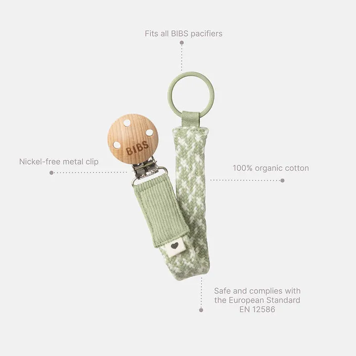 BIBS Pacifier Clip | Petrol & Baby Blue