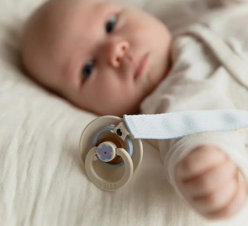 BIBS Pacifier Clip Ribbon - Blush (Min. of 2 PK , multiples of 2 PK)