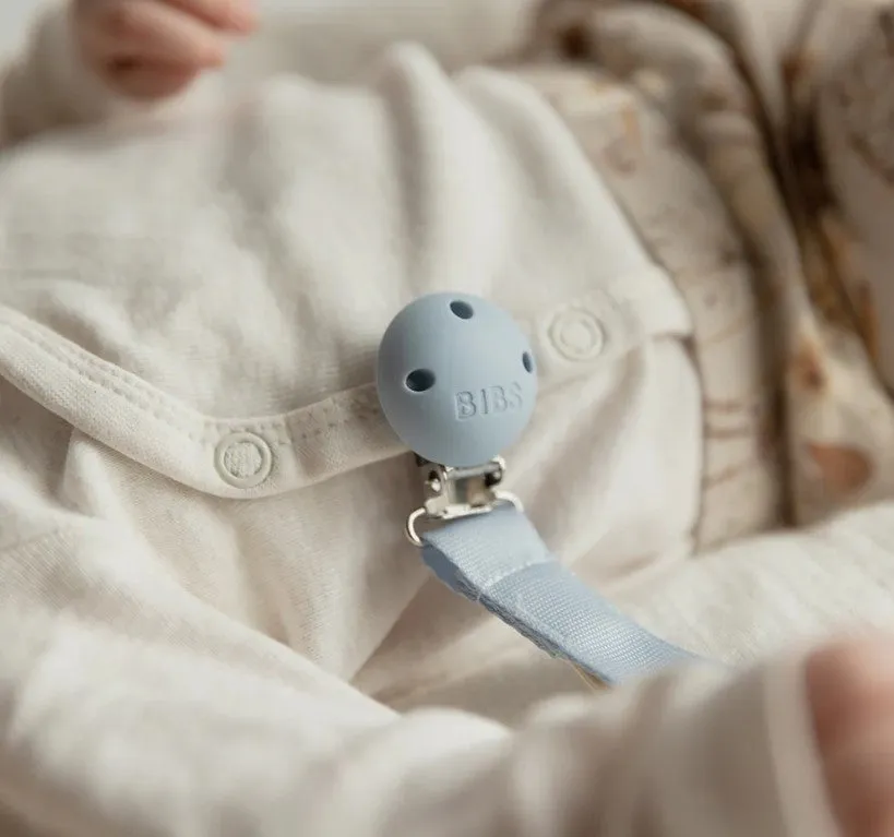 BIBS Pacifier Clip Ribbon - Blush (Min. of 2 PK , multiples of 2 PK)