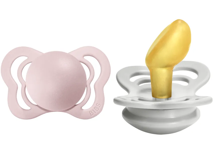 BIBS Pacifier COUTURE Latex 2 PK Blossom / Haze (Min. of 2 PK, multiples of 2 PK)