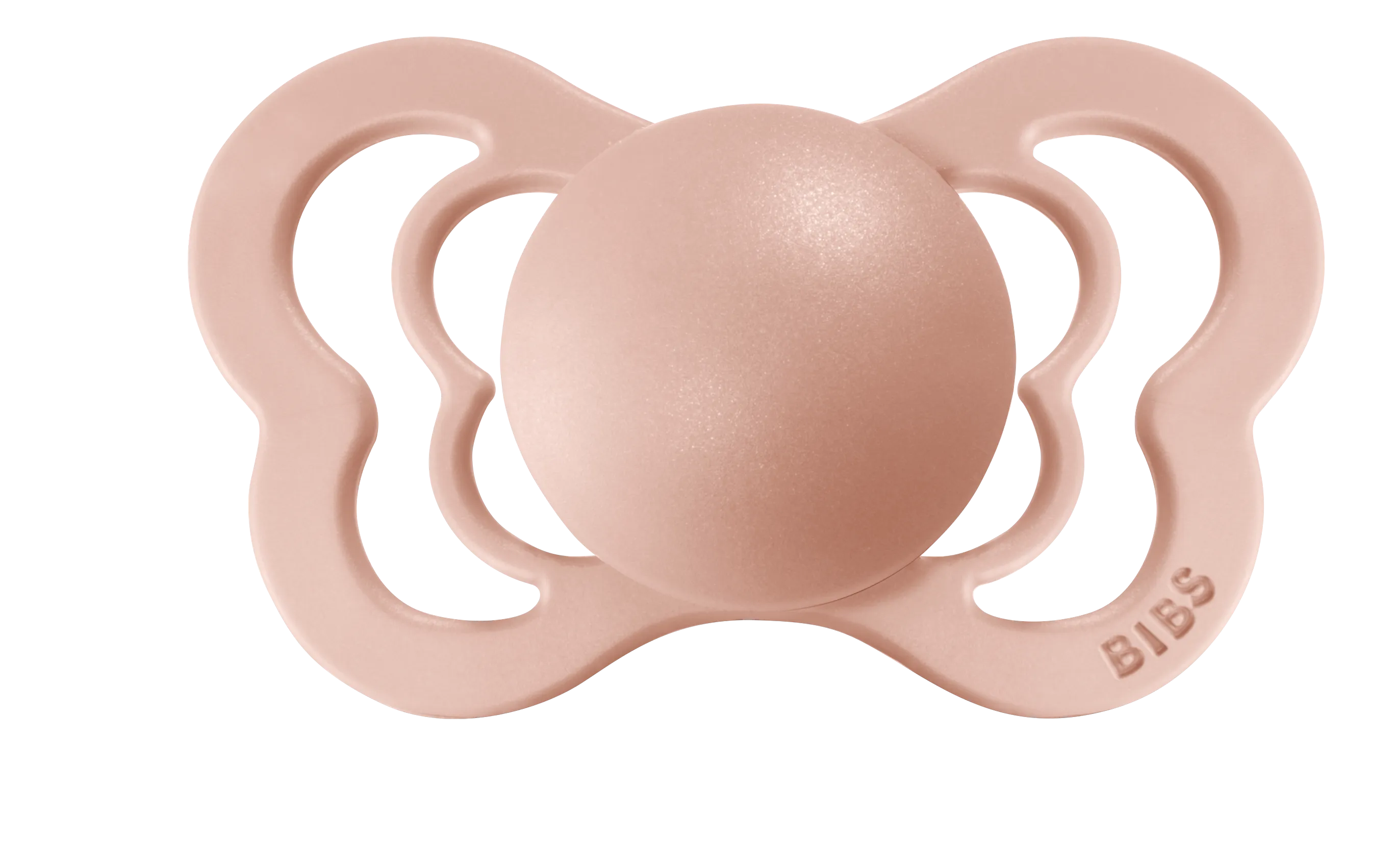 BIBS Pacifier COUTURE Latex 2 PK Ivory / Blush (Min. of 2 PK, multiples of 2 PK)