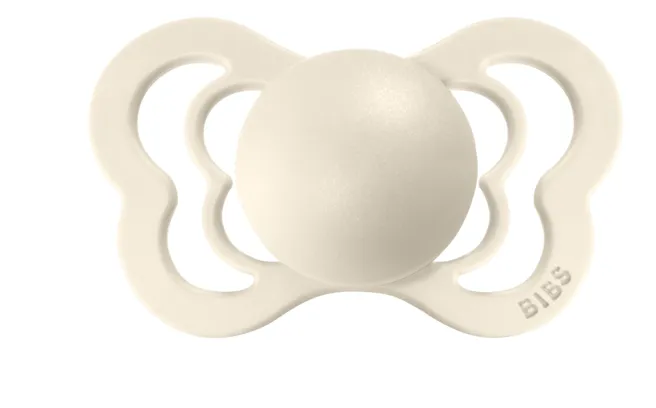 BIBS Pacifier COUTURE Latex 2 PK Ivory / Blush (Min. of 2 PK, multiples of 2 PK)