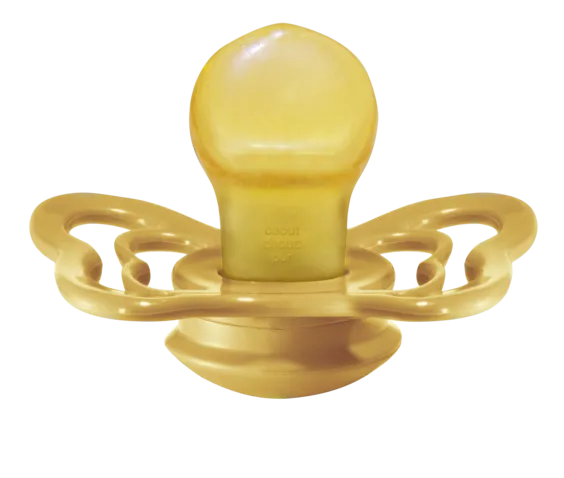 BIBS Pacifier COUTURE Latex 2 PK Mustard (Min. of 2 PK, multiples of 2 PK)