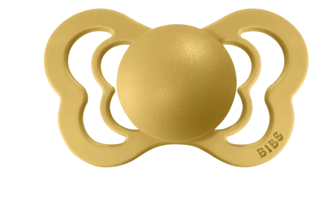 BIBS Pacifier COUTURE Latex 2 PK Mustard (Min. of 2 PK, multiples of 2 PK)