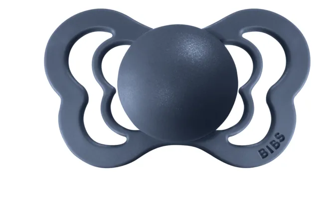 BIBS Pacifier COUTURE Latex 2 PK Steel Blue (Min. of 2 PK, multiples of 2 PK)