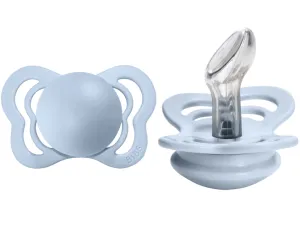BIBS Pacifier COUTURE Silicone 2 PK Baby Blue (Min. of 2 PK, multiples of 2 PK)