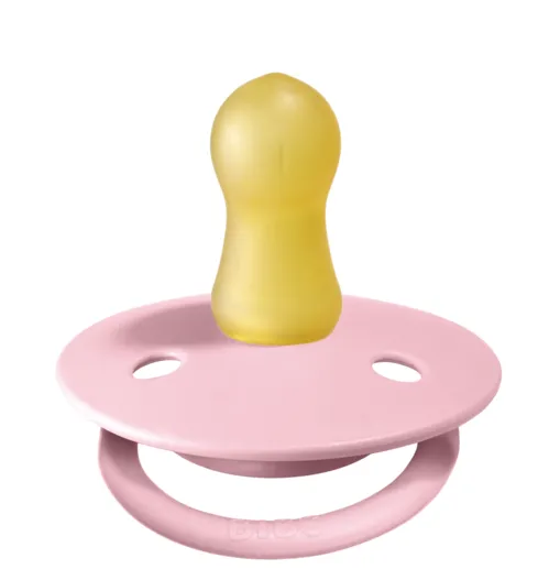 BIBS Pacifier De Lux Latex 2 PK Baby Pink (Min. of 1 PK, multiples of 1 PK)