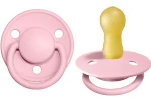 BIBS Pacifier De Lux Latex 2 PK Baby Pink (Min. of 1 PK, multiples of 1 PK)