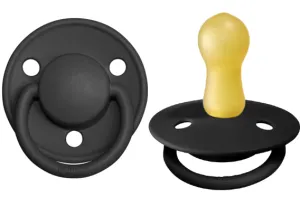 BIBS Pacifier De Lux Latex 2 PK Black (Min. of 2 PK, multiples of 2 PK)