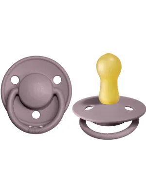 BIBS Pacifier De Lux Latex 2 PK Heather (Min. of 2 PK, multiples of 2 PK)