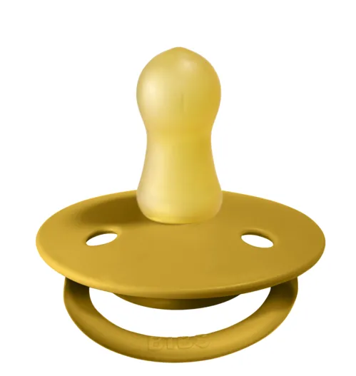 BIBS Pacifier De Lux Latex 2 PK Mustard (Min. of 2 PK, multiples of 2 PK)