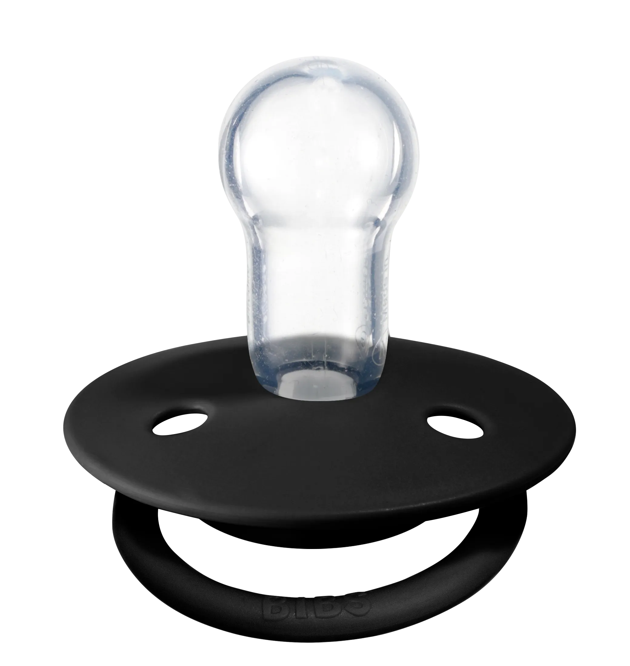 BIBS Pacifier De Lux Silicone 2 PK Cloud / Black ONE SIZE (Min. of 2 PK, multiples of 2 PK)