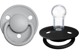 BIBS Pacifier De Lux Silicone 2 PK Cloud / Black ONE SIZE (Min. of 2 PK, multiples of 2 PK)