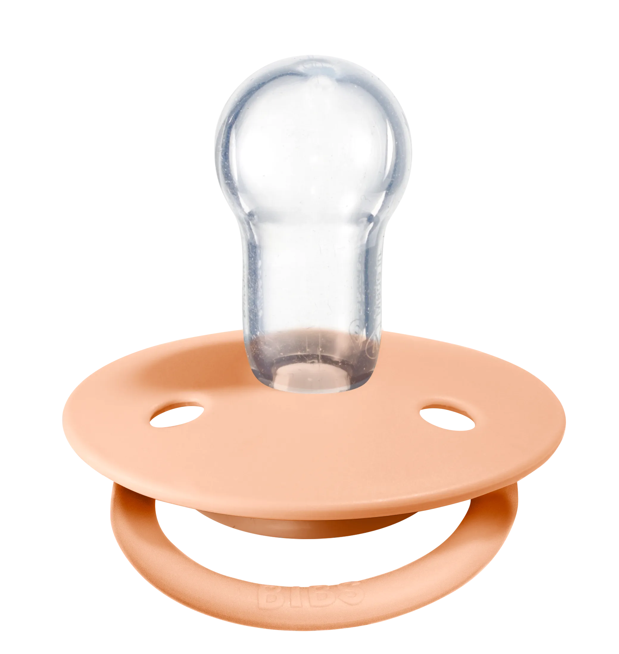 BIBS Pacifier De Lux Silicone 2 PK Peach Sunset ONE SIZE (Min. of 2 PK, multiples of 2 PK)