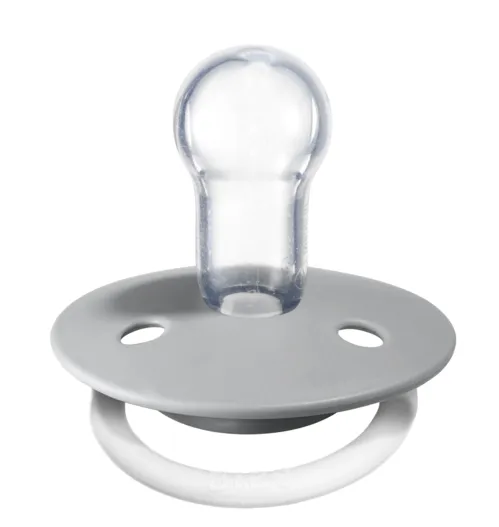 BIBS Pacifier De Lux Silicone 2 PK Sage GLOW / Cloud GLOW ONE SIZE (Min. of 1 PK, multiples of  PK)