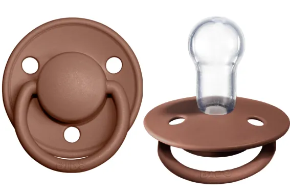 BIBS Pacifier De Lux Silicone 2 PK Woodchuck ONE SIZE (Min. of 2 PK, multiples of 2 PK)