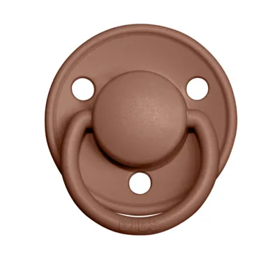 BIBS Pacifier De Lux Silicone 2 PK Woodchuck ONE SIZE (Min. of 2 PK, multiples of 2 PK)