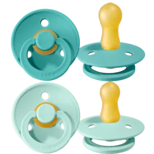 Bibs Pacifier - Mint and Turquoise - 2 Pack