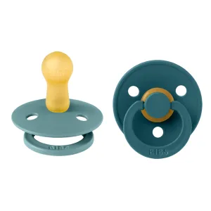 BIBS Pacifier Original COLOUR Latex 2 PK Island Sea/Forest Lake (Min. of 2 PK, multiples of 2 PK)