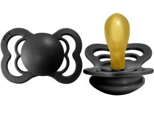 BIBS Pacifier SUPREME Latex 2 PK Black (Min. of 2 PK, multiples of 2 PK)