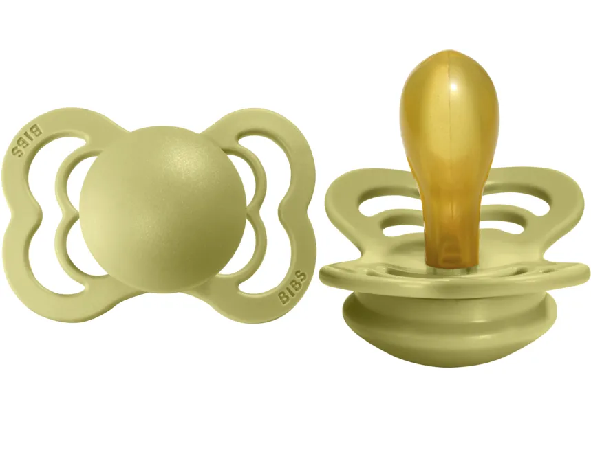 BIBS Pacifier SUPREME Latex 2 PK Meadow (Min. of 2 PK, multiples of 2 PK)