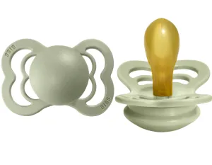 BIBS Pacifier SUPREME Latex 2 PK Sage (Min. of 2 PK, multiples of 2 PK)