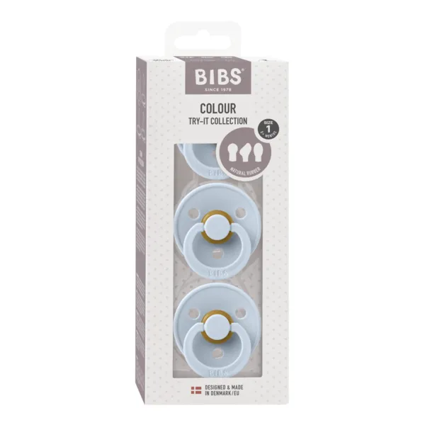 BIBS Try-It Collection Baby Blue 3 Pack (Min. of 2 PK, multiples of 2 PK)