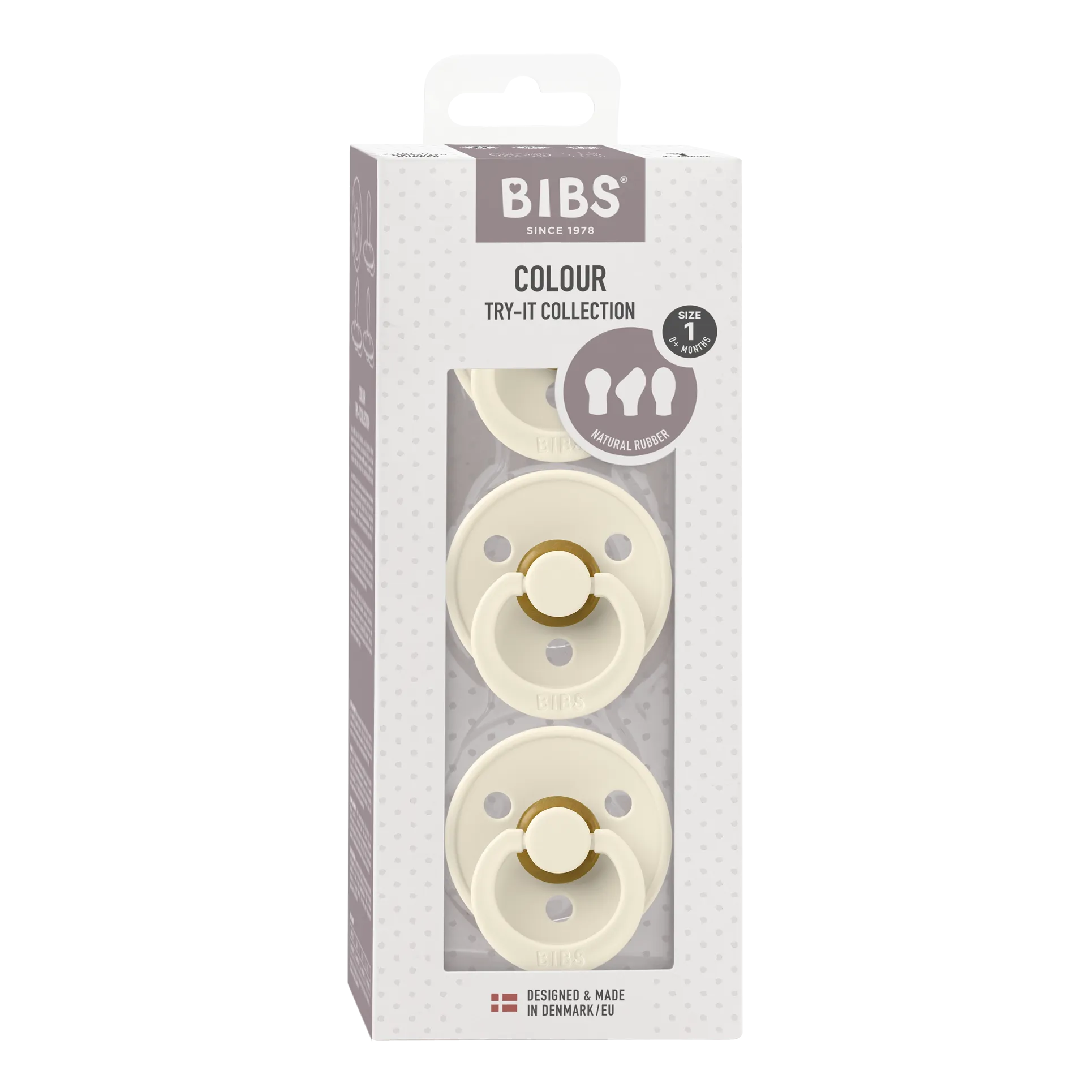 BIBS Try-It Collection Ivory 3 Pack (Min. of 2 PK, multiples of 2 PK)
