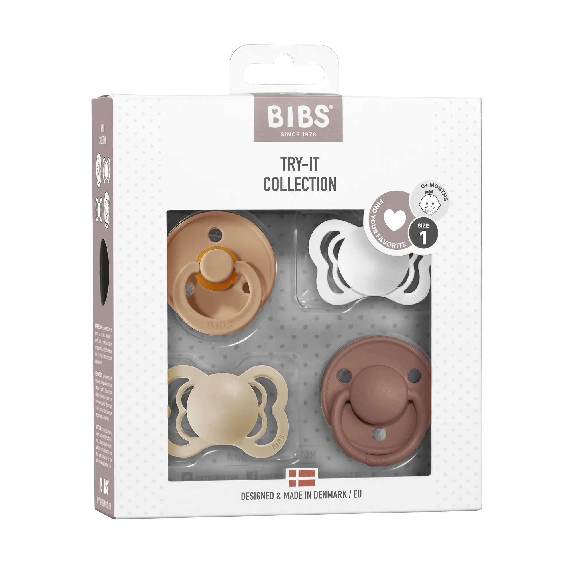 BIBS Try-It Collection Mix - Earth / Haze / Vanilla / Woodchuck - (Min. of 2 PK, multiples of 2 PK)
