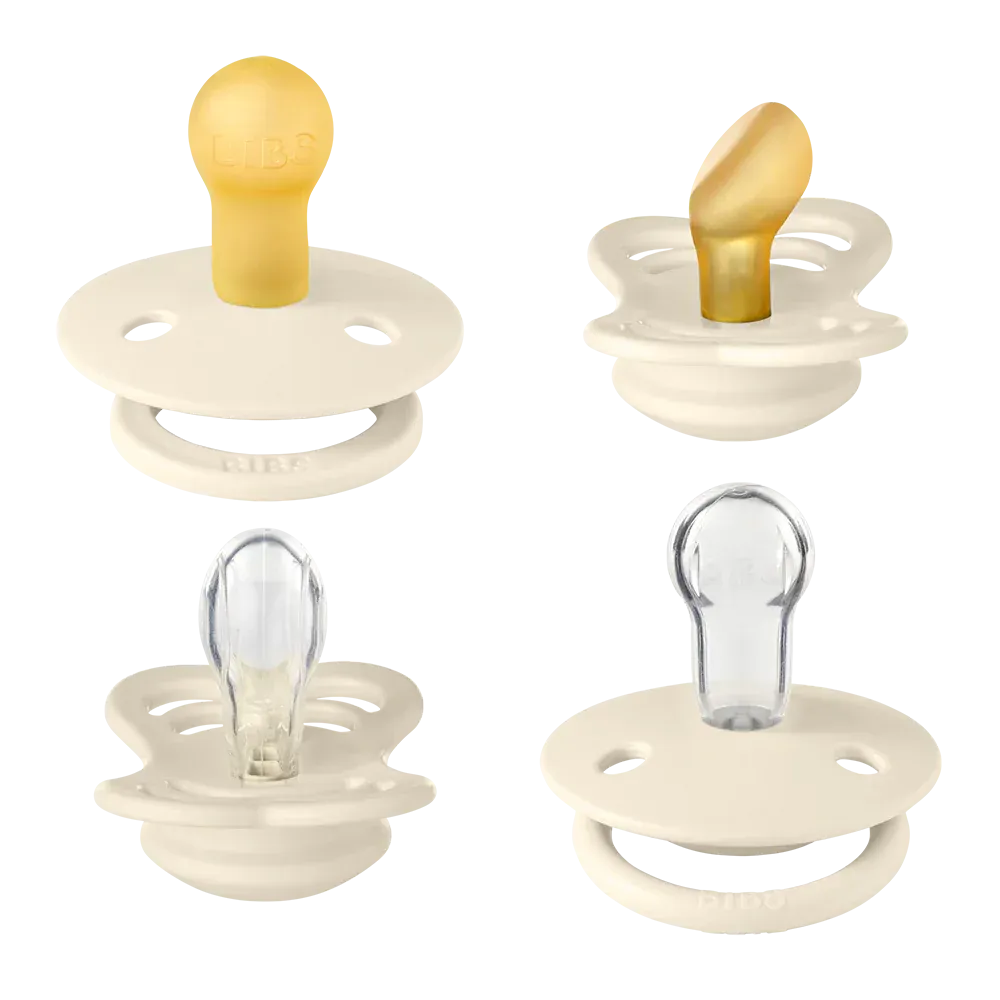 BIBS Try-It Pacifier Collection - Ivory