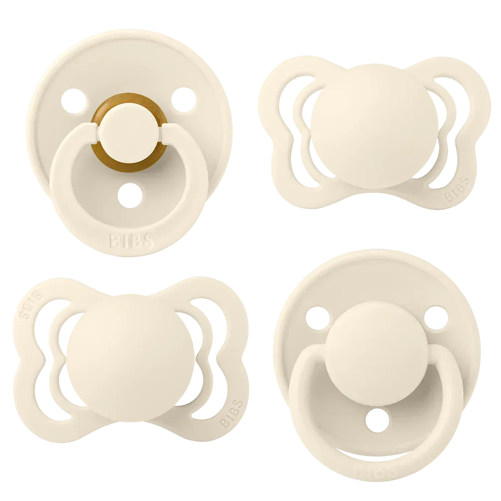 BIBS Try-It Pacifier Collection - Ivory