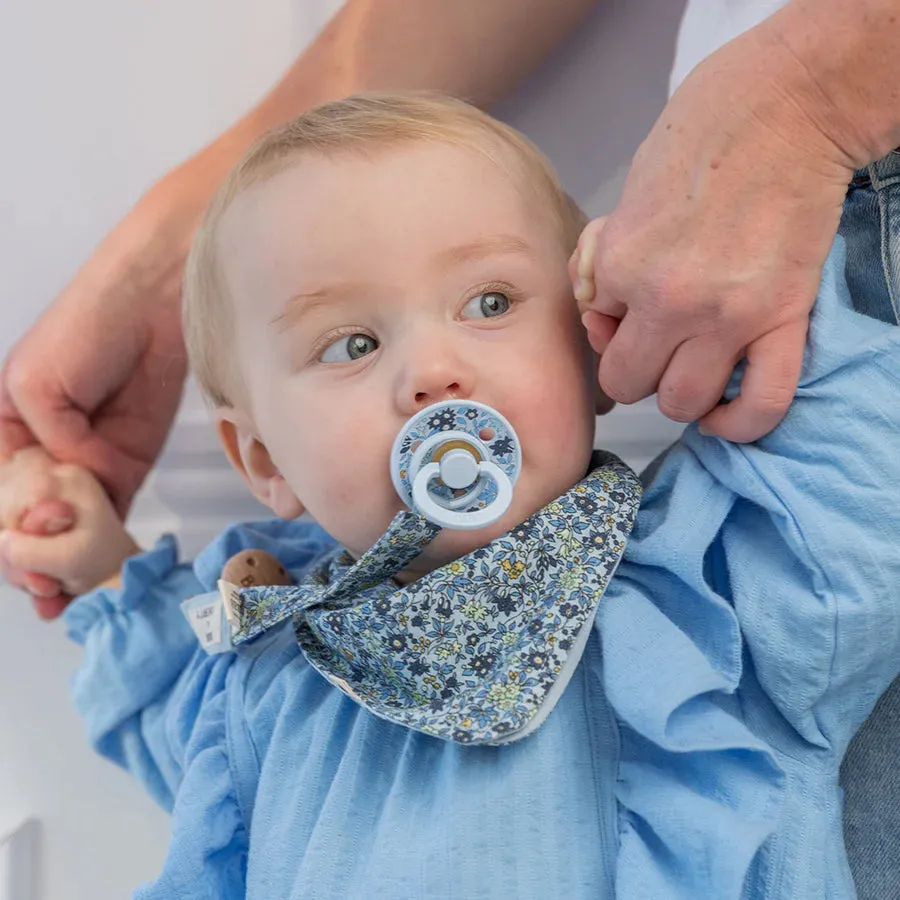 BIBS X Liberty Latex Pacifier 2-Pack (Chamomile Lawn Violet Sky Mix)