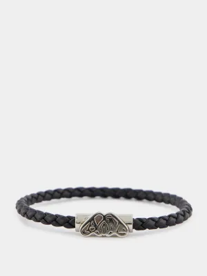 Black Seal Logo Leather Bracelet