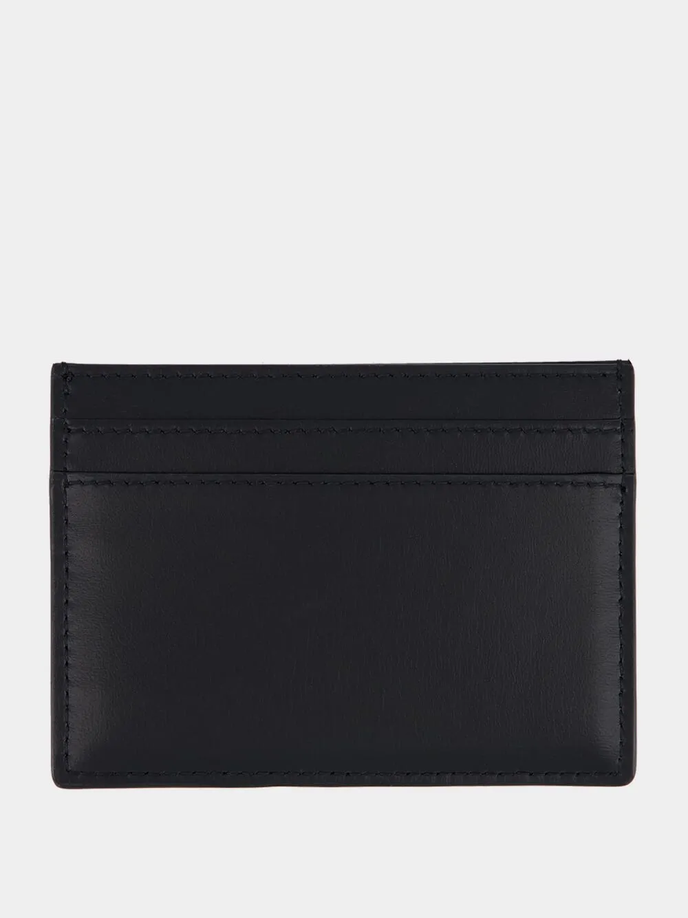 Black Tiny Cassandre Leather Card Case