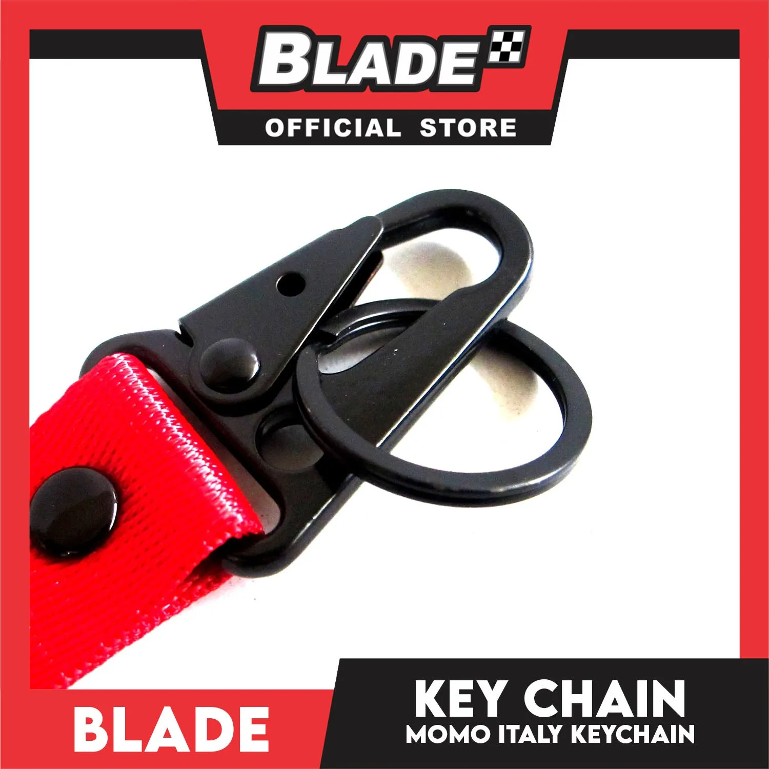 Blade Fabric Keychain Momo Italy (Red)