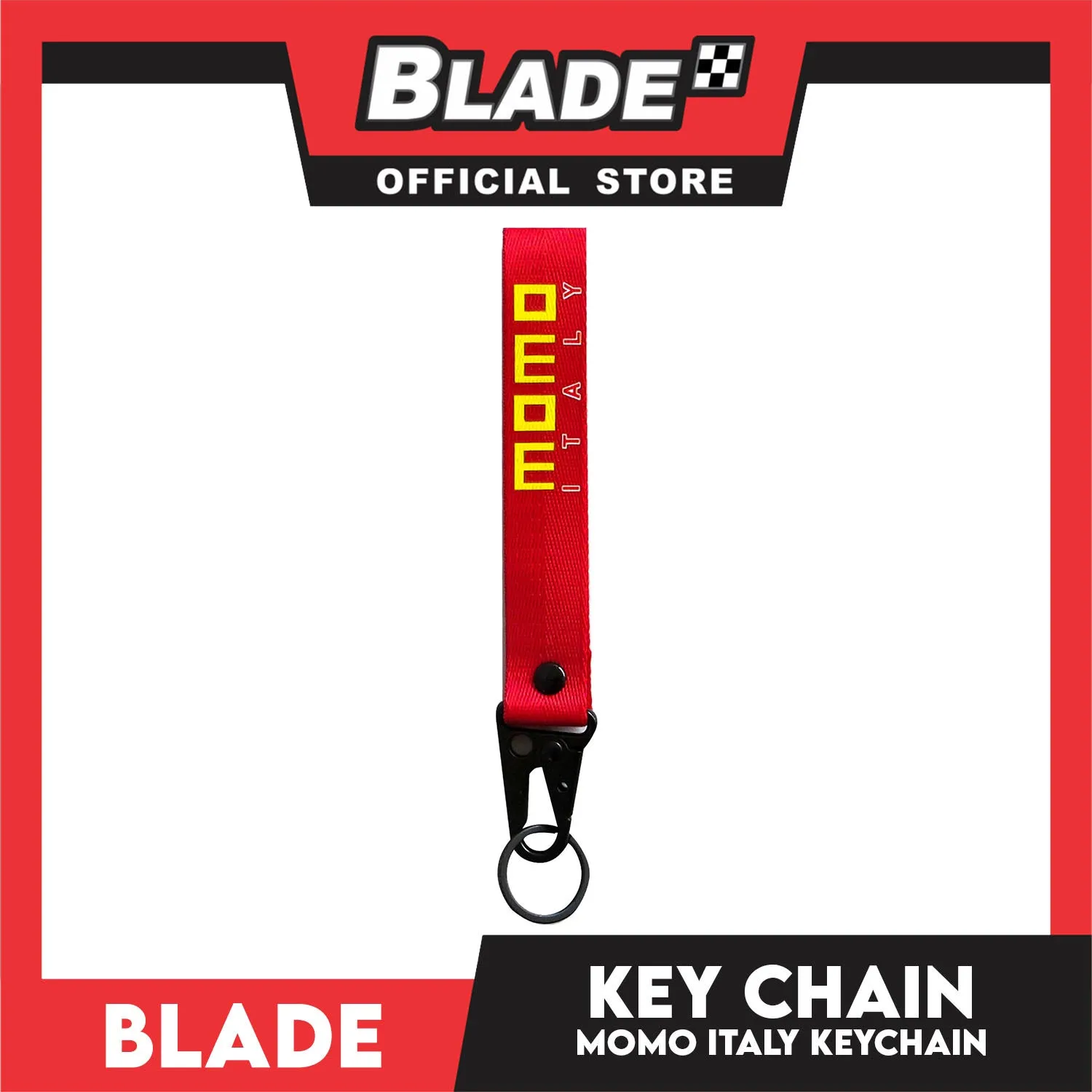 Blade Fabric Keychain Momo Italy (Red)