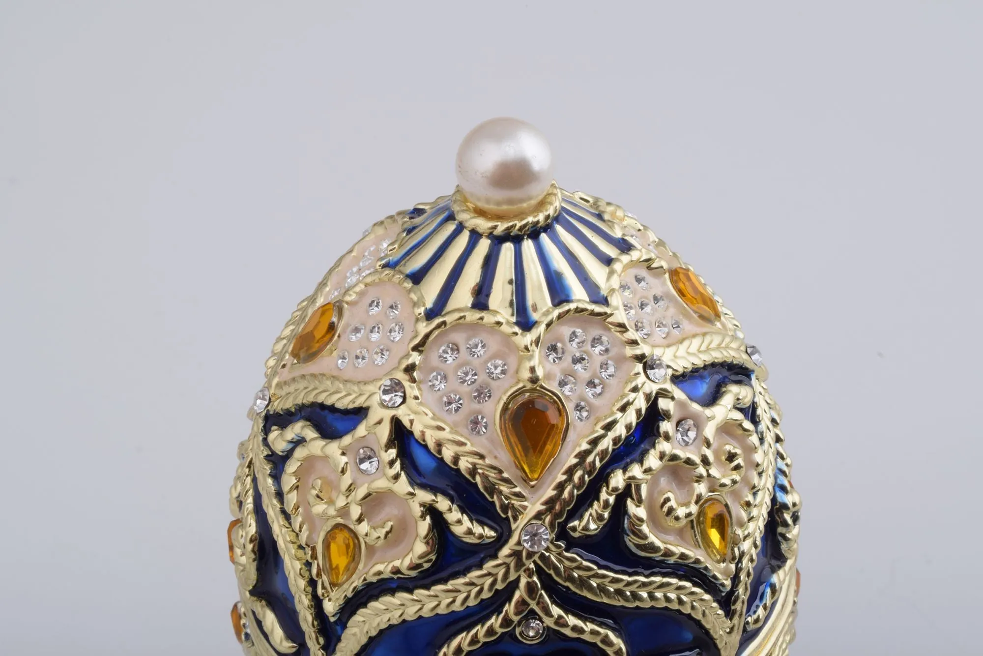 Blue Faberge Music Playing Egg