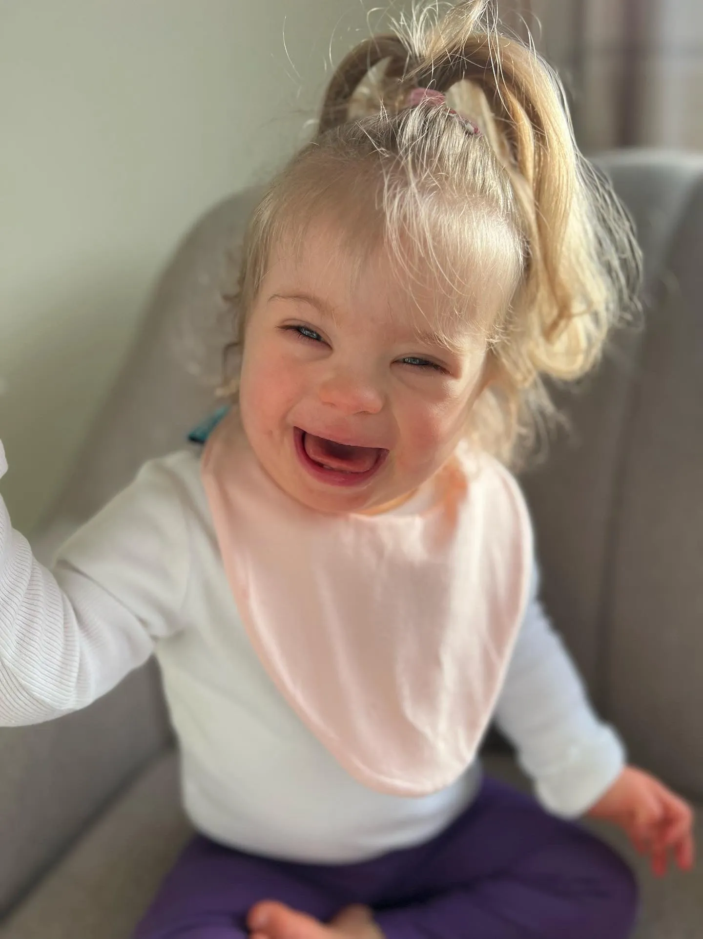 Blush Pink Waterproof Dribble Bib