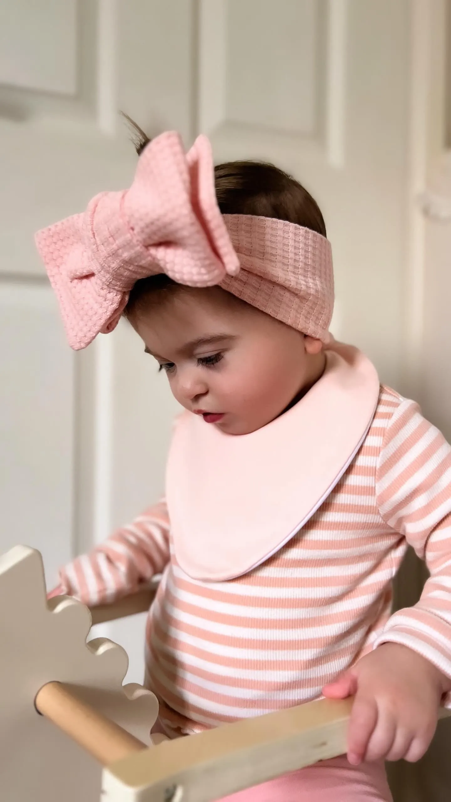 Blush Pink Waterproof Dribble Bib