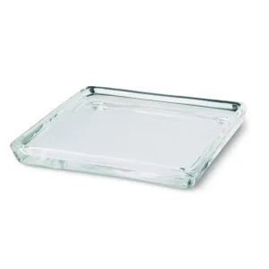 Bolsius Glass Square Candle Plate - 100/100mm