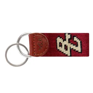Boston College Needlepoint Key Fob