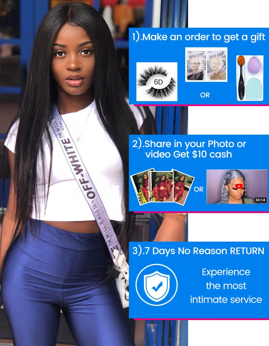 Brazilian Virgin Hair 3 Bundles With Closure Straight