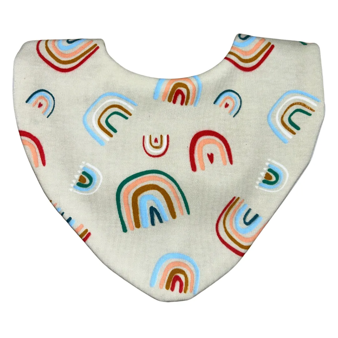 Bright Rainbows Waterproof Dribble Bib