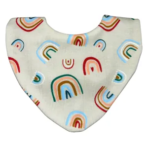 Bright Rainbows Waterproof Dribble Bib